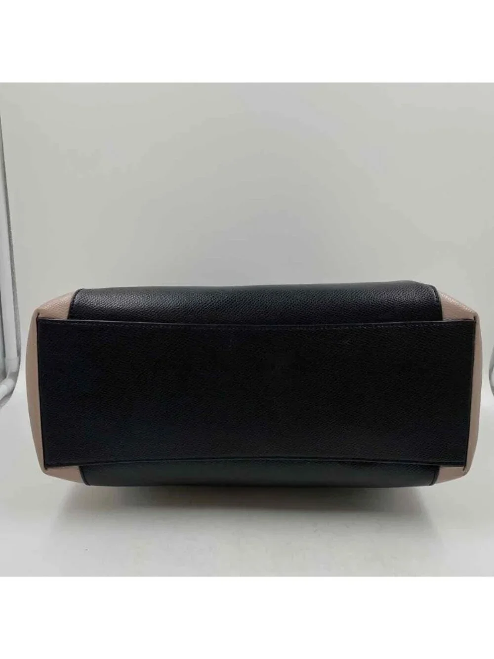 Coach Black Taupe Leather Luxury Colorblock Purse Snakeskin